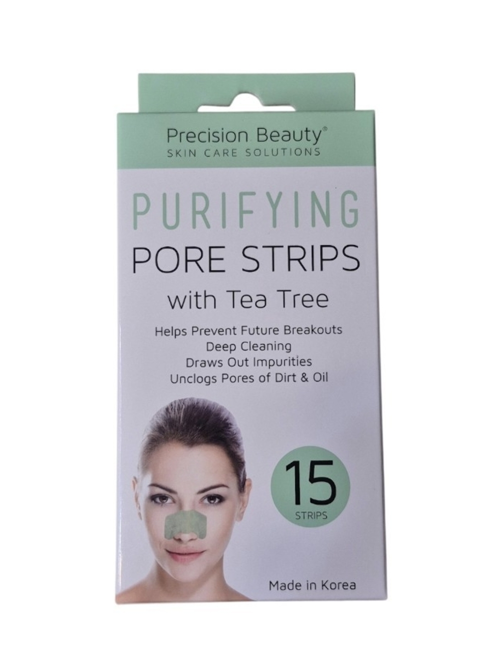 Precision Beauty Purifying Pore Strips with Tea Tree 15 ct NIB